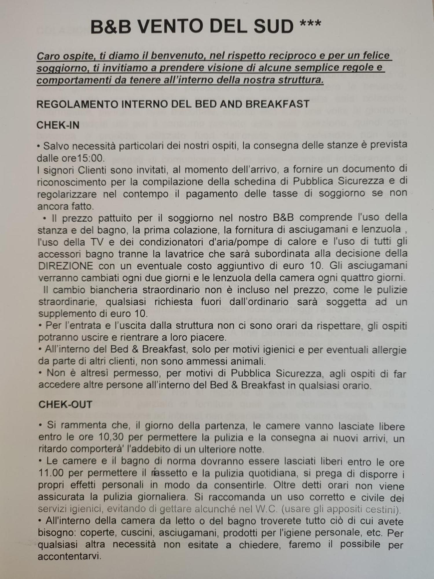 B&B Vento Del Sud Палермо Екстериор снимка